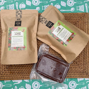 Cacao mass CACAOMI nguyên bơ không đường làm socola chocolate làm bánh nghiền từ hạt ca cao nguyên chất giàu dinh dưỡng tim mạch 250g-500g