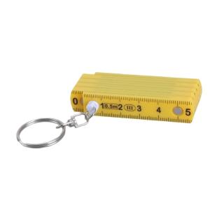 Hand Folding Ruler Keychain Single Measurement System Foldable Ruler Keyring Perfect for Home or Professional Use