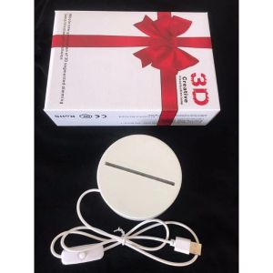 3D Acrylic Tri-Color Night Light Carton Cute Personalized LED Table Bedroom Lamp For Gifts