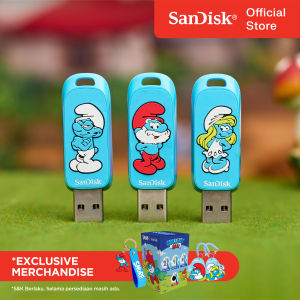 SANDISK Smurfs USB 3.2 Gen 1 Flash Drive 64GB/ 128GB/ 256GB