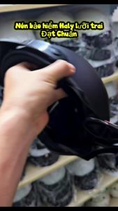 DANSHOP Nón Bảo Hiểm Cao Cấp Haly Lưỡi Trai - Mũ Bảo Hiểm Nửa Đầu - Màu Sơn Nhám - Thời Trang Hợp Với Nam & Nữ THỜI TRANG