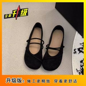 [Free Shipping] Breathable WomenS Shoes Loafers Soft-Soled Round-Toe Retro Flat Shoes