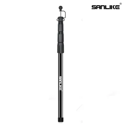 SANLIKE Ultra-light Fiberglass Tarp Pole Tent Pole Sliding Four-step Adjustment Tarpaulin Height Multi-function Pole Canopy Pole 2 Pole Expandable Camping Pole