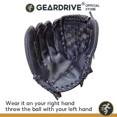 GEARDRIVE Baseball glove (worn on the right hand throwing the ball with the left hand) for Youth Adult baseball training games/gifts