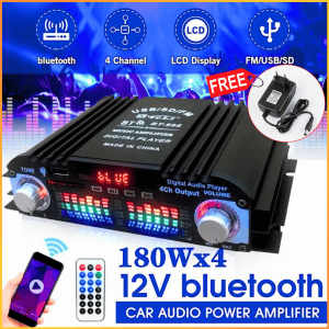 COD VODOOL BT-998 Ampli Amplifier Bluetooth 5.0 Super Bass Audio Digital HiFi Stereo 4 Channel 1600W