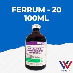 100ml Ferrum 20 Iron Supplement for Stronger Animals  Ferrum 20 for Animals