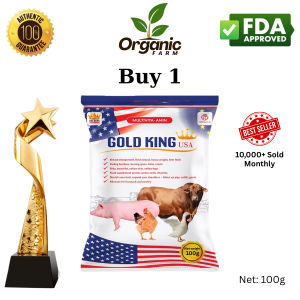 [BEST SELLER] GOLD KING USA 100G - Probiotic food supplements promote digestion rapid growth in animals