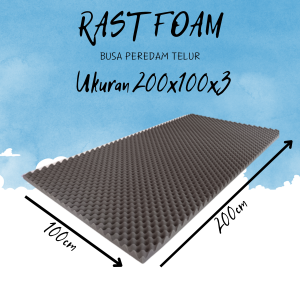 busa peredam telur suara ruangan ukuran 200x100x3cm