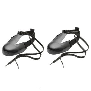 Safety Boot Toe Protective Shoe Covers with Steel Leather Reinforcement Adjustable Strap for Work Footwear Accessories