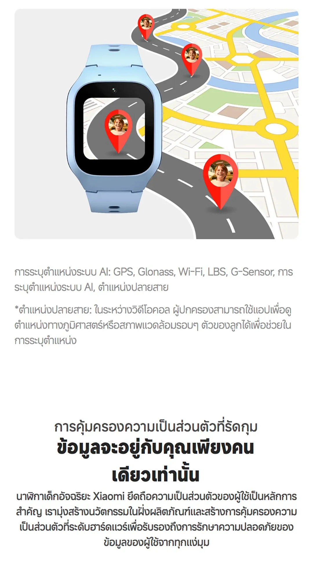 Xiaomi Smart Kids Watch นาฬิกาเด็ก 4G ระบุตำแหน่ง GPS นาฬิกาข้อมือเด็ก กล้องหน้า 2MP วิดีโอคอล ประกัน 1 ปี