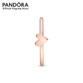Pandora Heart 14k rose gold-plated ring. 