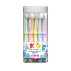 10 pcs/set childrens toothbrushes 2-12 years old soft toothbrush high-density silk soft-bristled baby toothbrush