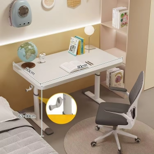 Lifting Table Computer Table Study Table Home Office Desks Hand-cranked Height Adjustable Lift Table for Living Room Bedside Office Laptop Tables