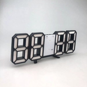 Digital Clock Wall Decor Smart 3d Alarm Clock Led Kitchen Office Table Desk Alarm Temperature Clock
