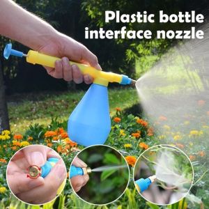 HIGH PRESURRE Air Pump Manual Sprayer Adjustable Drink Bottle Watering Nozzle Flower Plant Bonsai Watering Gardening Supplies