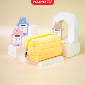 Flashee Kotak Pensil Motif Bulu Lucu Tempat Pensil Sekolah Muji Style Muat Banyak Kapasitas Besar