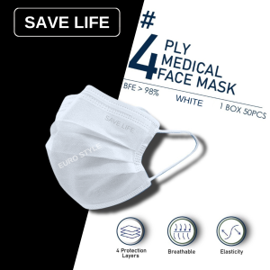 Premium Medical 4ply Medical Mask Earloop l Headloop Face Mask Medical Mask