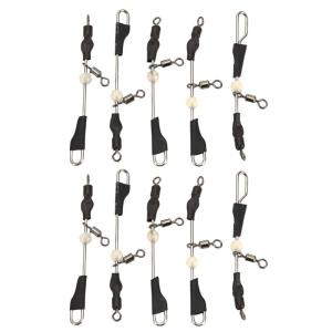 5Pcs/10pcs Fishing Swivels Fishing Line Rig Lures Connector Fishing Tackle Heavy Duty 3 Way Rings Rolling Swivels