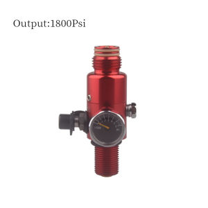HPA Output 1800PSI Air Tank Pressure Relief Valve PCP Gas Cylinder Regulator Paintball Regulating Airsoft Accesories Red Blue Black M18*1.5 300BAR 4500PSI Double Seal Ring