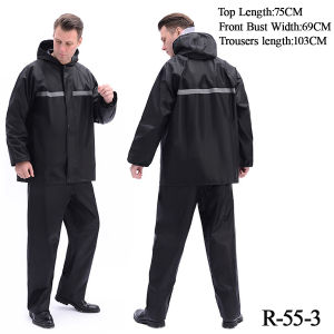 RainCoat kapote For Motorcycle Waterproof Outdoor Rainwear Jacket Pants Set RainSuit for Me-good