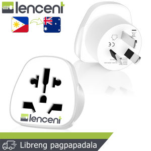 LENCENT 2 Packs World/Philippines to Australia Travel Adapter Visitor from USA/Europe/United Kingdom to 3 Pin AU Adapter Plug Charger Converters
