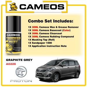 PROTON ERTIGA - Paint Repair Kit - Car Touch Up Paint - Scratch Removal - Cameos Combo Set - Automotive Paint