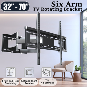 New Nordic retractable rotating TV stand | 32-70 inch TV available | Premium black