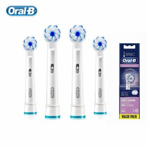 จัดส่งรวดเร็ว Oral b EB60 หัวแปรงเปลี่ยนแปรงสีฟันไฟฟ้าทําความสะอาดที่ละเอียดอ่อน 4 ชุด COD