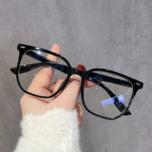 (GENTLE MOSCOT) trong suốt khung vuông chống ánh sáng màu xanh kính thời trang giản dị lớn khung kính mắt