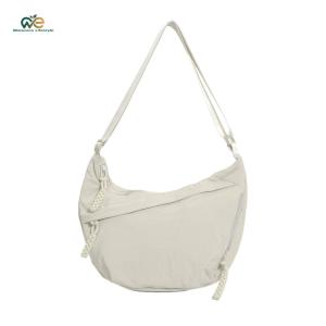 Women Half Moon Bag Large Capacity Fashion Shoulder Bag Adjustable Strap Trendy Tote Handbag Multi-pockets Commuting Bag[Winnereco Lifestyle]