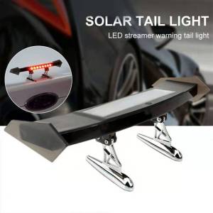 120cm LED Spoilers Car Brake Lights Strip Carbon Rear Wing Lips Kit 1.2M Rear Spoiler Lights Car Exterior