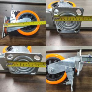 ล้อ PU สำหรับงานหนัก+เสียงรบกวนต่ำ+ความสามารถในการรับน้ำหนัก 500 กก.