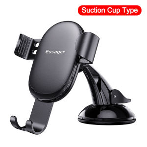 Essager Gravity Car Phone Holder For iPhone 12 11 Samsung Universal Holder For Phone in Car Suction Cup Cell Stand