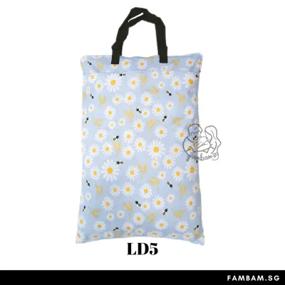 FAMBAMSG Personalised Name Waterproof Wet Bags - Large 40cm x 60cm