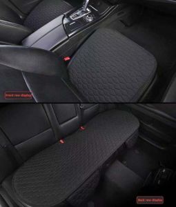 Car seat cushions all season universal linen wear-resistant anti slip breathable rear car seat cushions