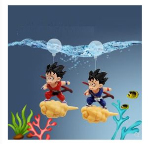 Mô hình songoku bay trong bể cá thủy sinh