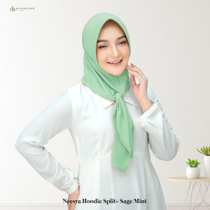 ALYAHIJAB by NAJA - Neesya Hoodie Split Bergo Pad Dewasa Allsize