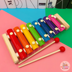 PROMO Mainan Anak Xylophone Kayu Alat Musik Edukasi Sensori Montessori Wooden Gambang Kolintang Kids TERMURAH BISA COD