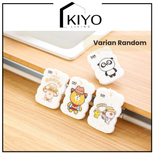 KIYO Spons Busa Karakter Motif Cuci Piring Serbaguna Spon Cuci Piring Sponge Busa Ajaib