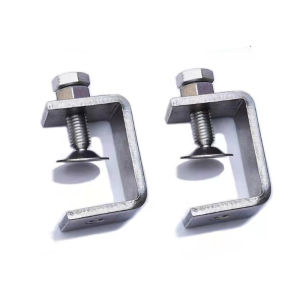 2 pcs Heavy Duty C Clamp 30mm 304 Stainless Steel Wide Jaw Opening Tiger Clamp Woodworking Clip
