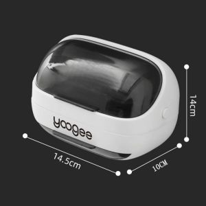 Soap Box Wall Mounted Soap Storage Rack Capsule Design Soap Shelf With Drainage Rack  Clamshell Drain