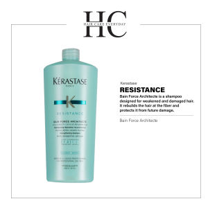 Kerastase Resistance Bain Force Architecte Hair Shampoo 1000ml ( For brittle & damaged hair )