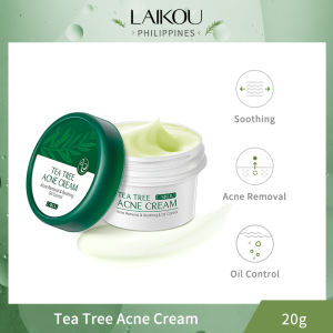LAIKOU Tea Tree Acne Cream Soothing Remove Acne Oil Control Shrink Pores Moisturizing Anti Pimple Face Cream 20g
