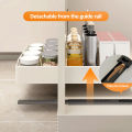 Veckle Pull-out Basket for Kitchen Cabinet Stainless Steel Dish Rack Organizer Pullout Shelves Plates Organizer. 