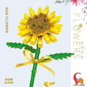 Bouquet Building Blocks Flower Girls Ladies Birthday Gifts Decorate DIY Toys Gifts for Women Rose Lavender Irises Tulip Blue Wind Flower Series Block Toy DIY Kids Toys Mother Day Birthday Gift Decoration Girls - LITTLETHINGY