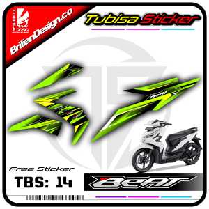 Sticker Striping Variasi Beat Esp/Street - Stiker Striping Variasi Motor Beat Esp/Street . TBS.14