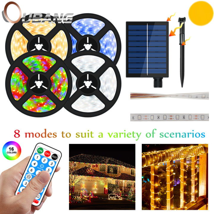 Solar Led Back Light OU BANG Led Strip Solar Strip lights 5M 10M Courtyard IP67 Waterproof ...