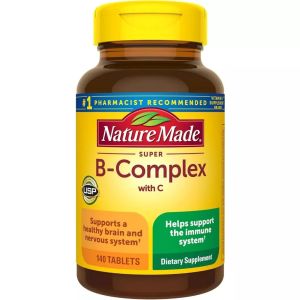 Viên Uống Vitamin B Tổng Hợp Super B-Complex With C Nature Made 140 Viên - Tăng Cường Năng Lượng - giúp chuyển hóa năng lượng trong cơ thể một cách hiệu quả giúp bạn cảm thấy năng động và tràn đầy sức sống hoạt động và làm việc hiệu quả hơn.