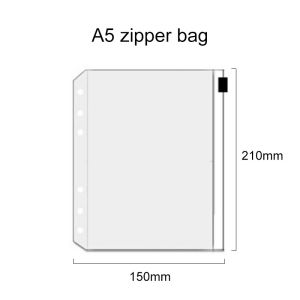 Stylespot⚡A5/A6/A7 resleting resleting bag tiket buku catatan untuk mengumpulkan kantong halaman hidup dari template potong