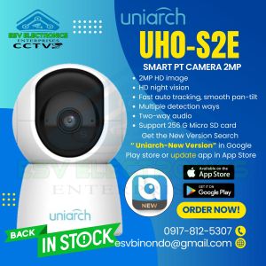 UNIARCH UHO-S2E. Smart Wi-Fi PT Camera 2 MP IR Night Vision with Two-way talk